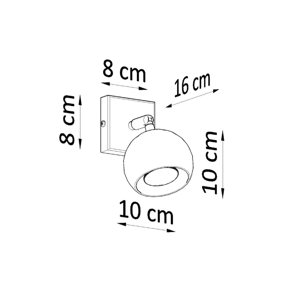 Applique Fokumo bianca cromata GU10 Pure Lume PU.0437