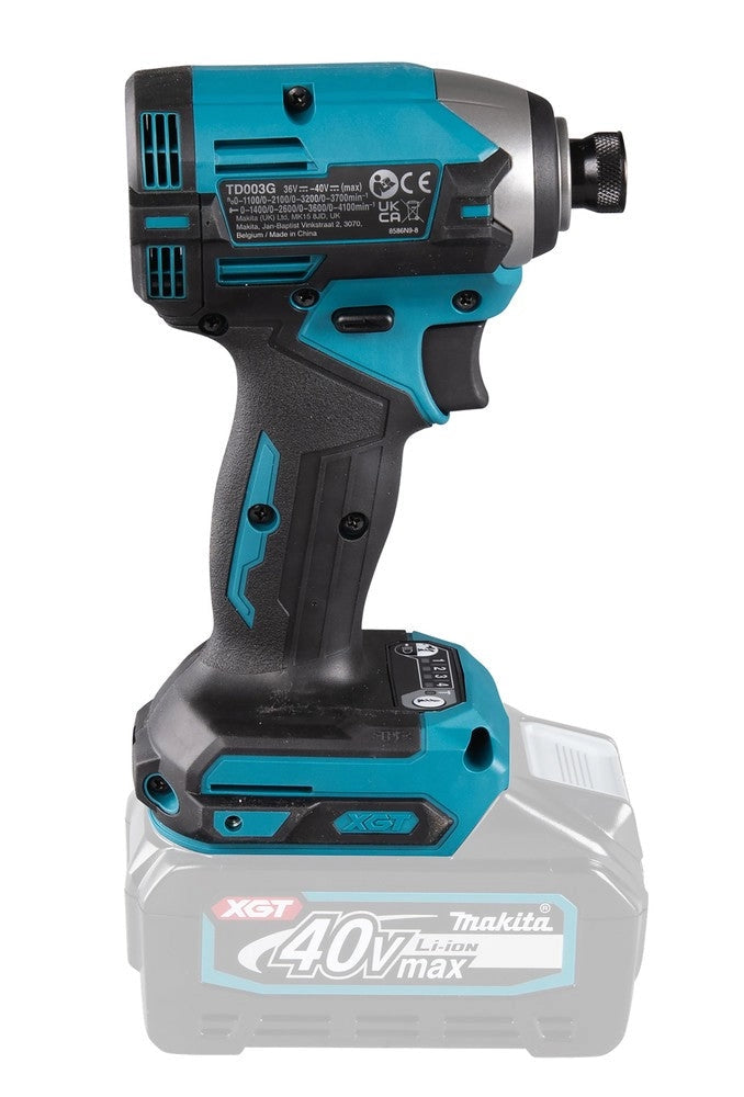 Avvitatore a Impulsi 1/4" 40V Makita TD003GZ Brushless 4 Velocità Solo Corpo XGT