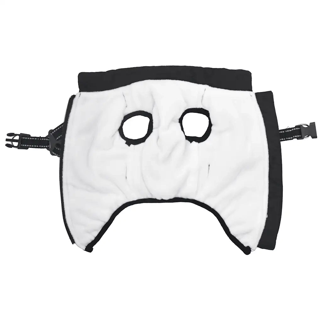 Cappotto Cani con Imbracatura Impermeabile Riflettente Nero L24