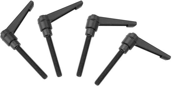 Maniglie per Macchine 4 pezzi - Maniglie Flessibili - Acciaio Inossidabile - Per Macchina M8 - Resistente alla Corrosione - Per Applicazioni Industriali - Maniglie per Macchina