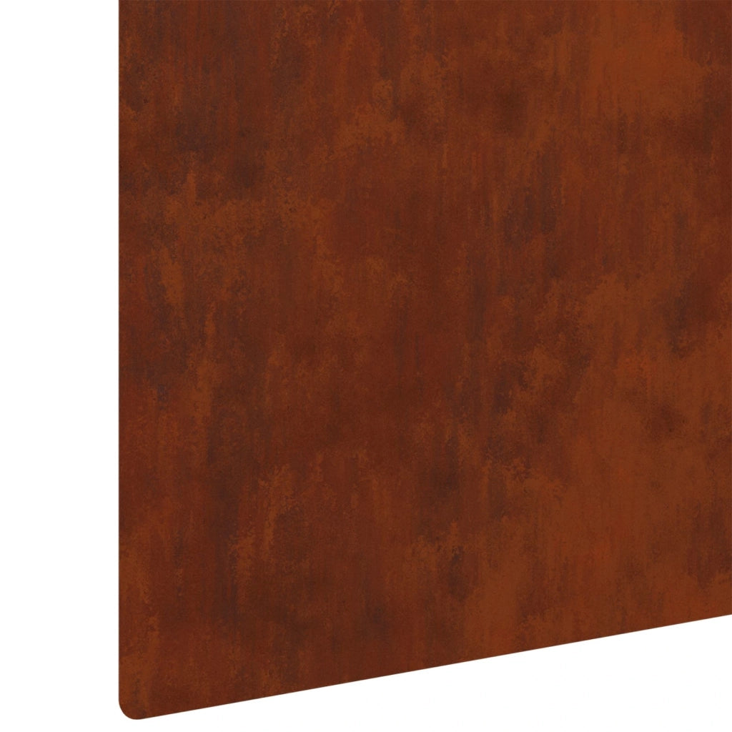 Bordura per Prato 20 pcs 100 x 15 cm Acciaio Ruggine 8008831