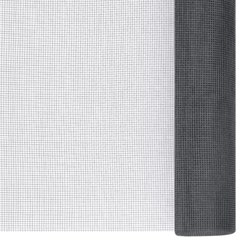 Zanzariera in Fibra di Vetro 100x500 cm Grigia CFW7631183