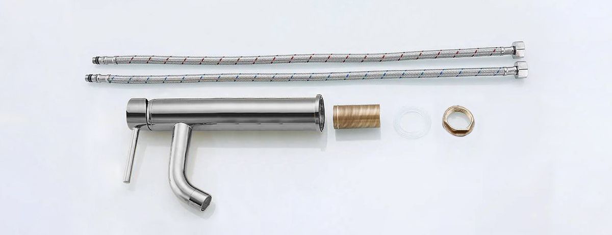 Rubinetto Da Lavabo Rea Lungo Chrome High