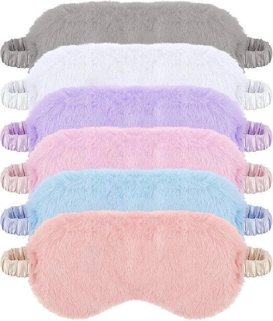 Set di 6 occhiali da sonno in peluche, maschere da sonno morbide, occhiali da sonno in peluche per bambine e adulti, regali di festa

Specifiche tecniche: 
- Materiale: peluche
- Set: 6 pezzi
- Adatto per: bambine e adulti