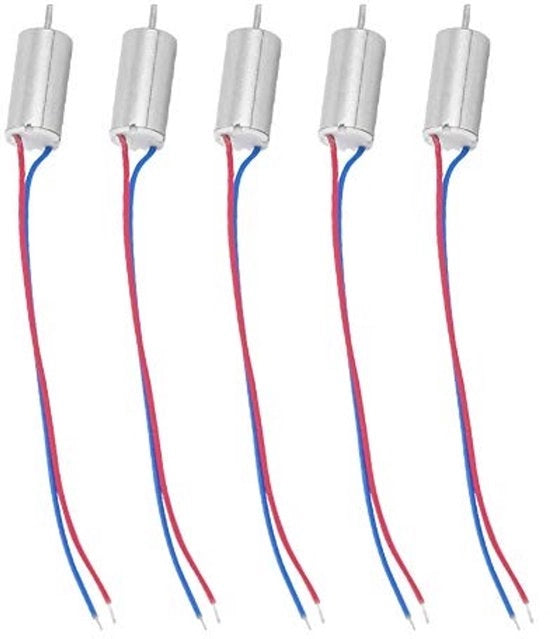 Motore Micro 6x12mm - 3,7V - 21800 giri/min - 5 pezzi - per Modelli di Aeromodelli/Progetti DIY - Consumo di Corrente Basso - Motore Miniaturizzato