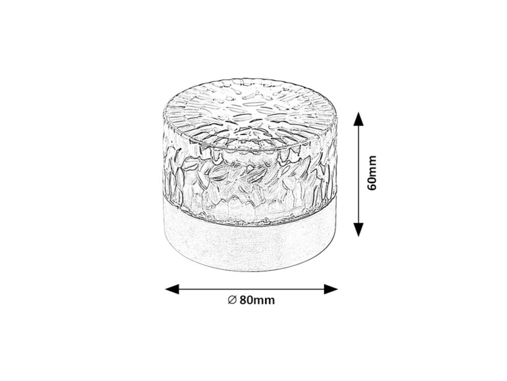 Lampada tavolo solare LED 0,5W 3000K inox IP44 Lentula Rabalux