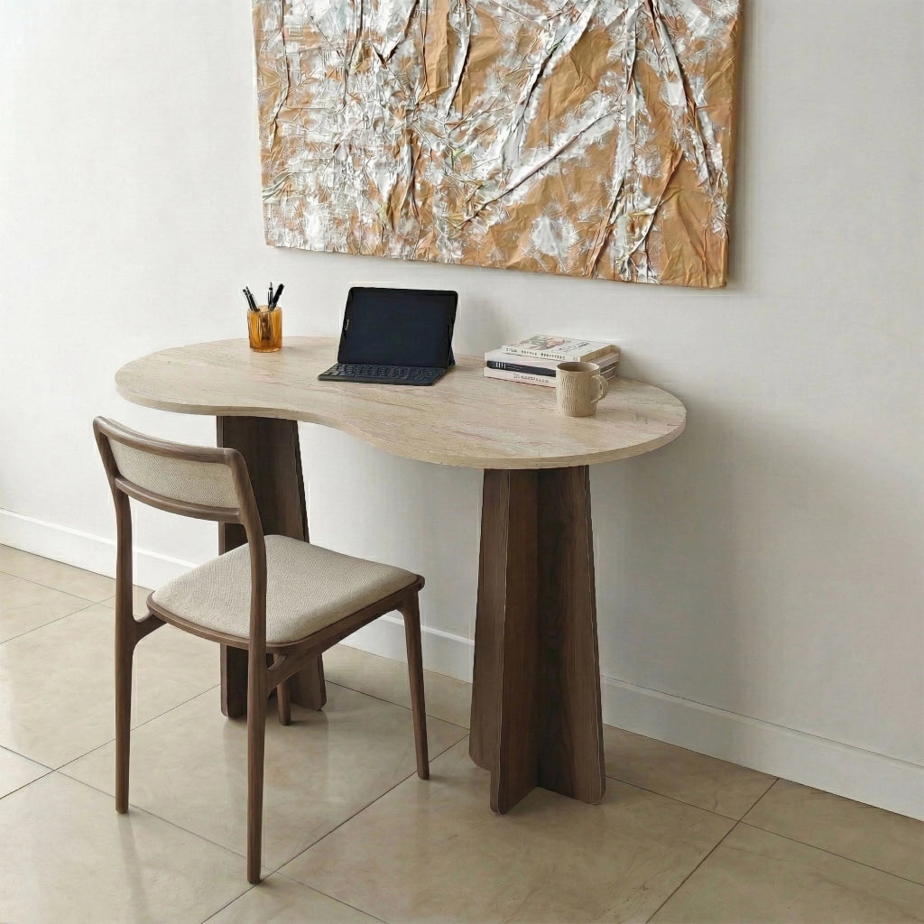 Scrivania in legno "Infini" - 120 x 60 x 75 cm - Travertino