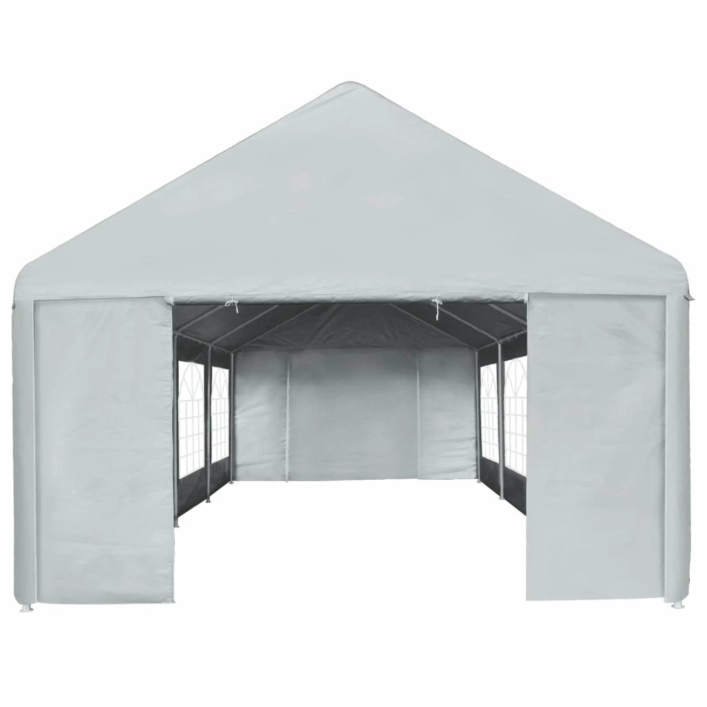 Tessuto per tenda senza struttura Grigio 8 x 4 m PE 43861