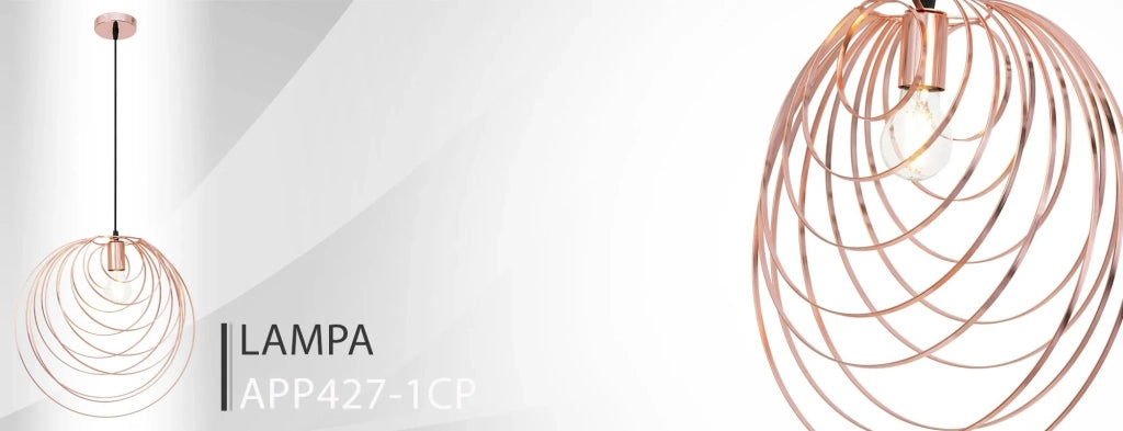Lampada Da Soffito Geometrico Rose Gold APP427-1CP