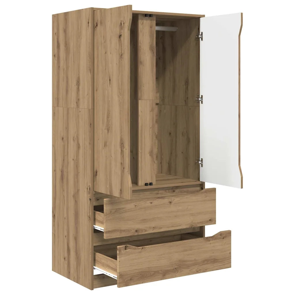 Mobile da Bagno con porta Rovere artigianale 79,5 x 49 x 156 cm
