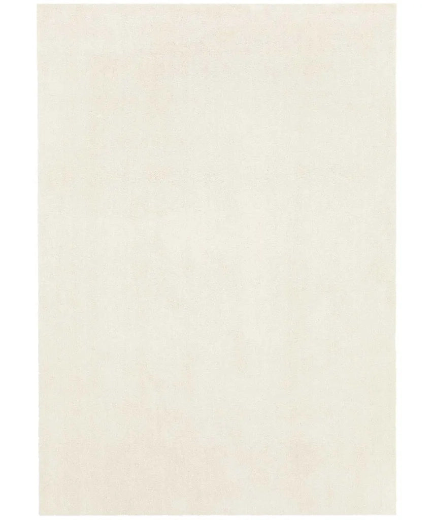 Tappeto FEEL CREMA cm.140x200 tinta unita moderno, pelo morbido resistente e lavabile in lavatrice