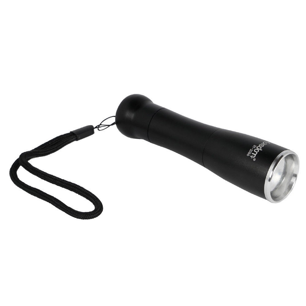 Trade Shop - Torcia Led Ricaricabile Luce Led Chip Xpe Luminosita Regolabile Gancetto Dt-2086 -