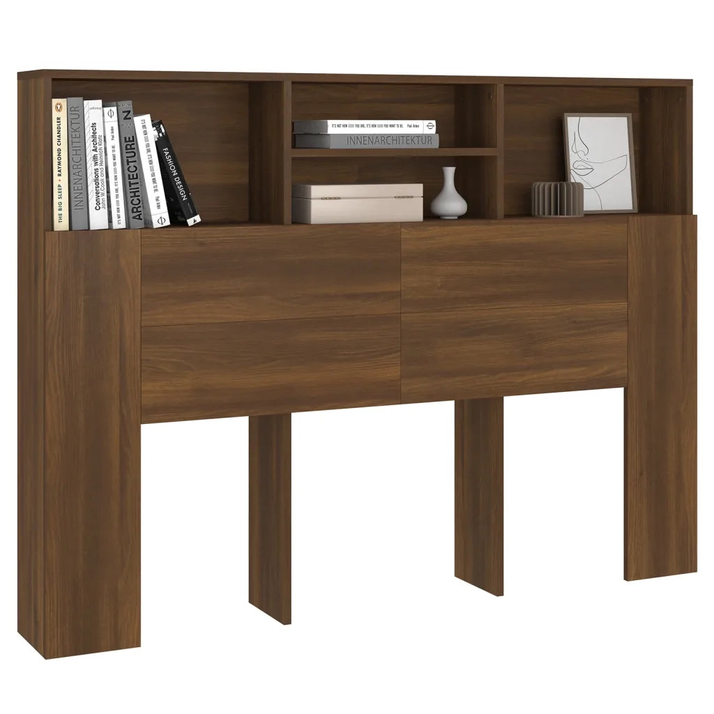 Testiera con Scomparti Rovere Marrone 140x19x103,5 cm 817251