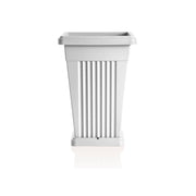 VASO 'PIRAMIDE' cm 40 x 40 x h 59 Lt. 50 bianco  - BAMA