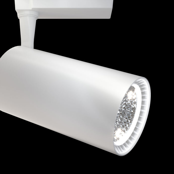 Faretto a LED per Sistema Illuminazione Binario 40W 4000K in Alluminio Vuoro  Bianco