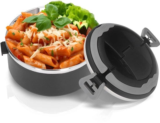 Lunchbox Isolato - Acciaio Inox - Bento Box - Contenitore a Vuoto - Maniglia Ergonomica - Sigillatura in Silicone