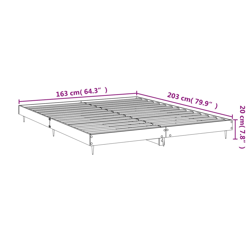 Giroletto Grigio Cemento 160x200 cm in Legno Multistrato
