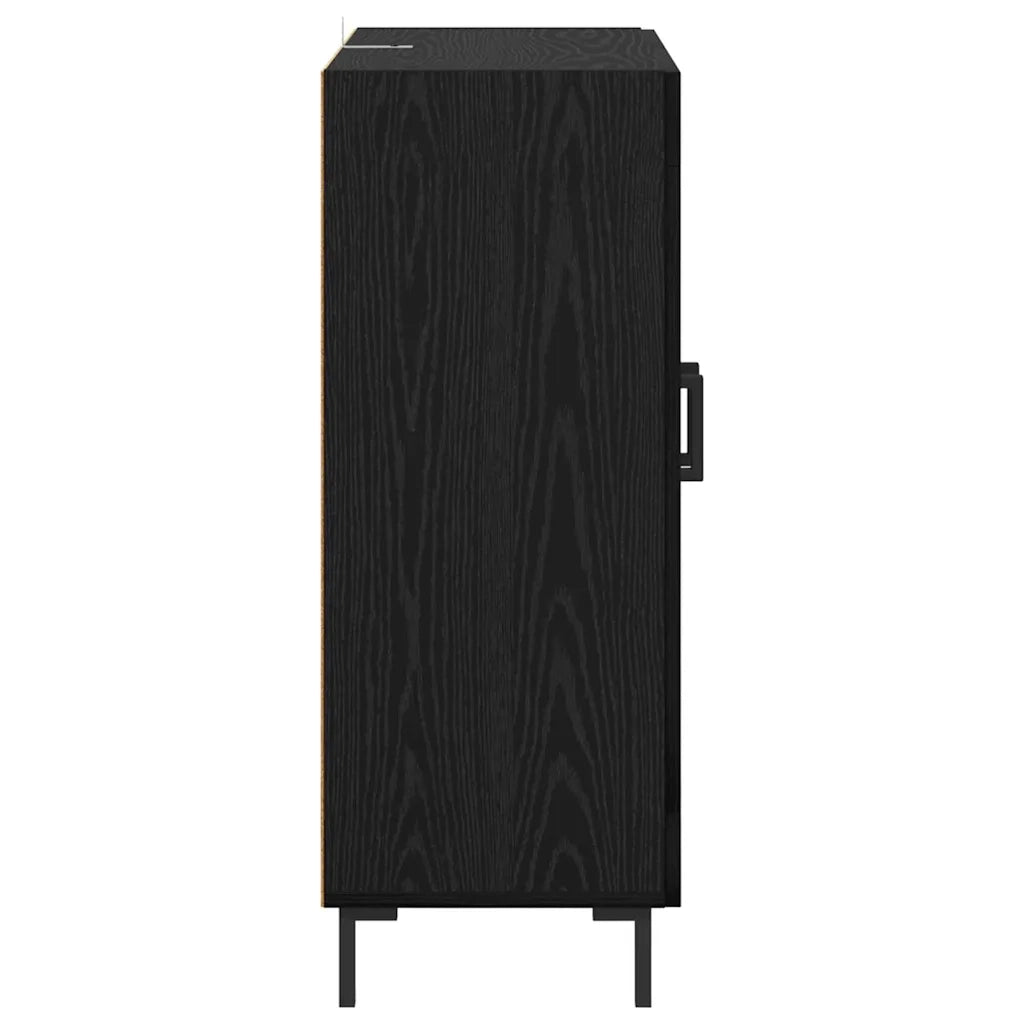 Credenza-Buffet-Armadio da cucina Rovere Nero 69,5 x 34 x 90 cm 493626