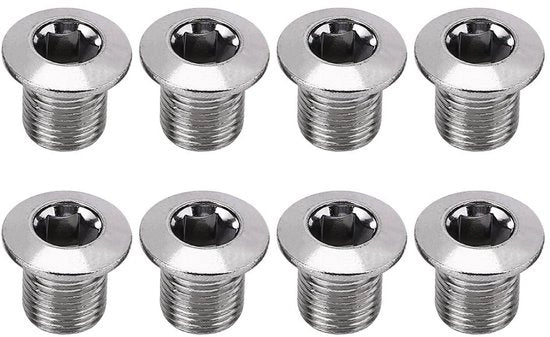 Accessori per Mountainbike - Pedali - Viti di Fissaggio di Alta Qualità - 8 Pezzi - Acciaio - Pedivella