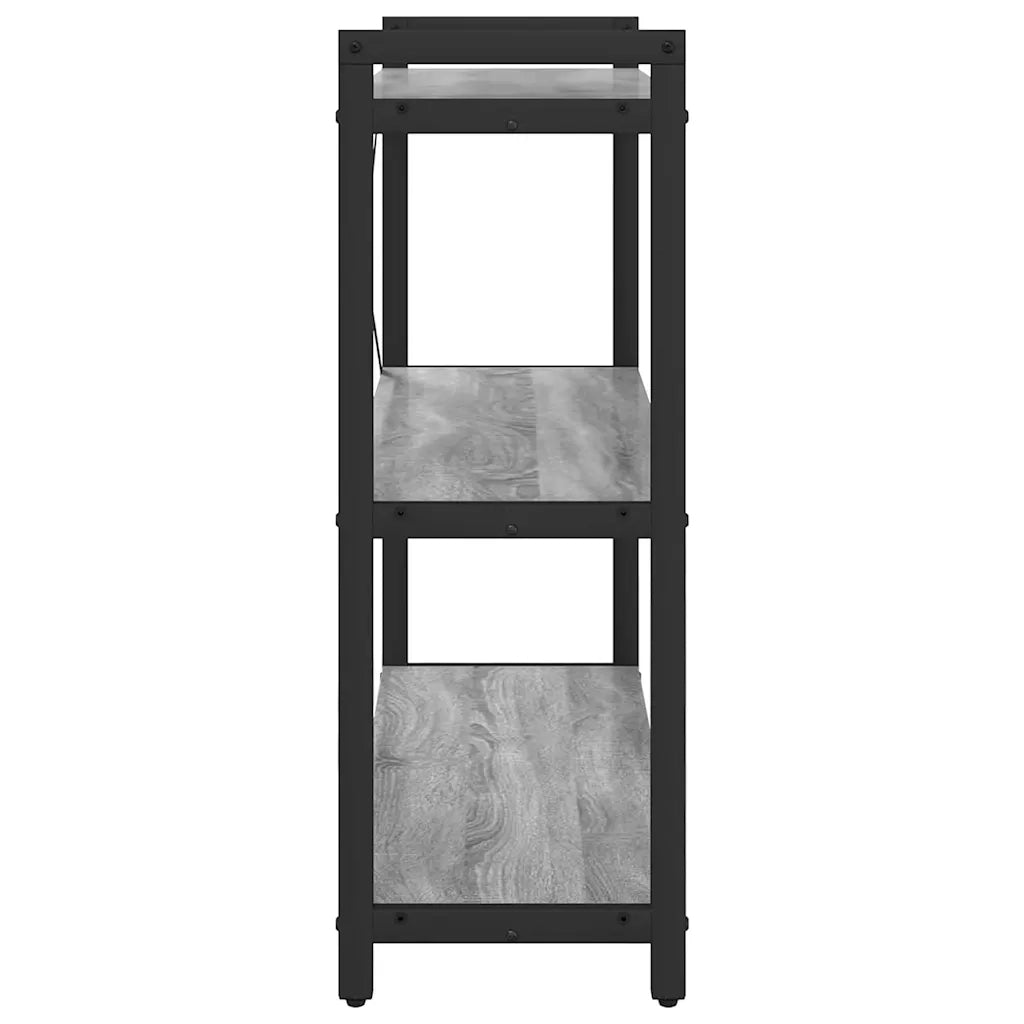 Libreria-Scaffale per Libri-Mobile di Stoccaggio Grigio sonoma 80 x 30 x 85 cm Legno multistrato