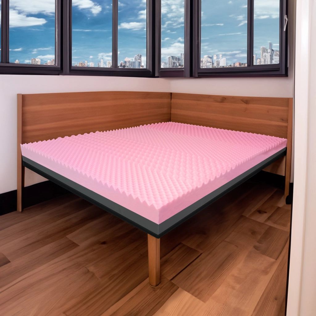 Topper MEMORY + Topper rigido ORTOPEDICO ALTO 8 cm | TOPPER MEMORY e RIGIDO Piazza e mezzo 120X190 Cm | Topper senza tessuto di rivestimento CAPOVOLGIBILE- MOD. DUAL H8