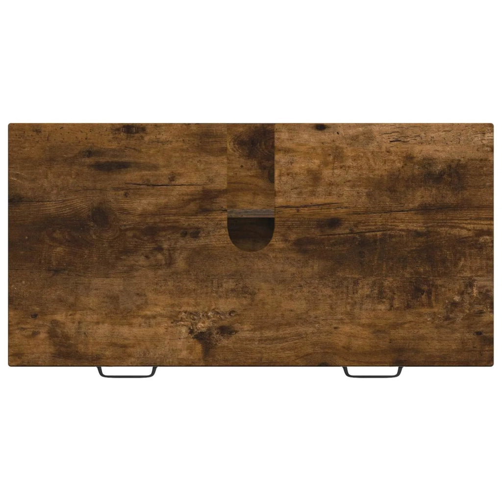Armadio per Lavabo da Bagno HAARLEM Rovere Fumo 896800