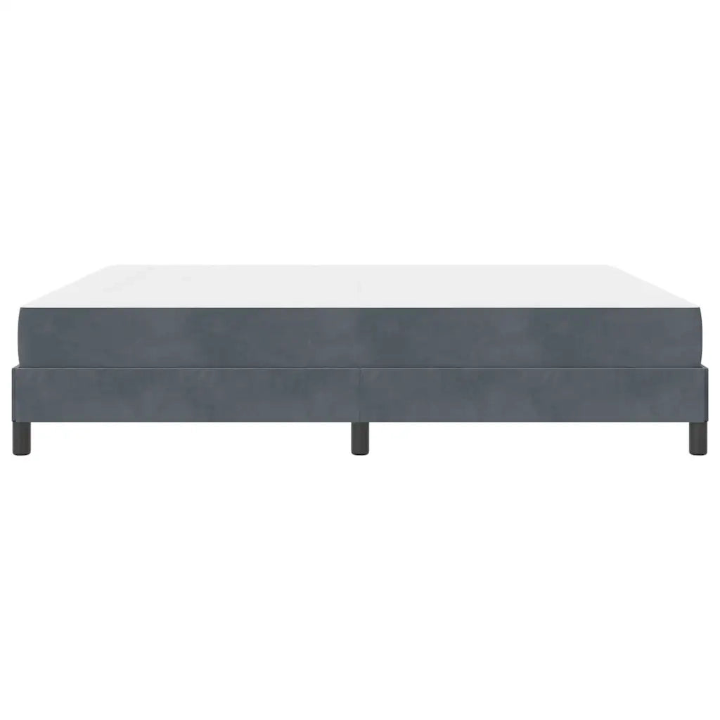 Letto a molle con materasso Grigio scuro 180 x 210 cm Tessuto 3398756