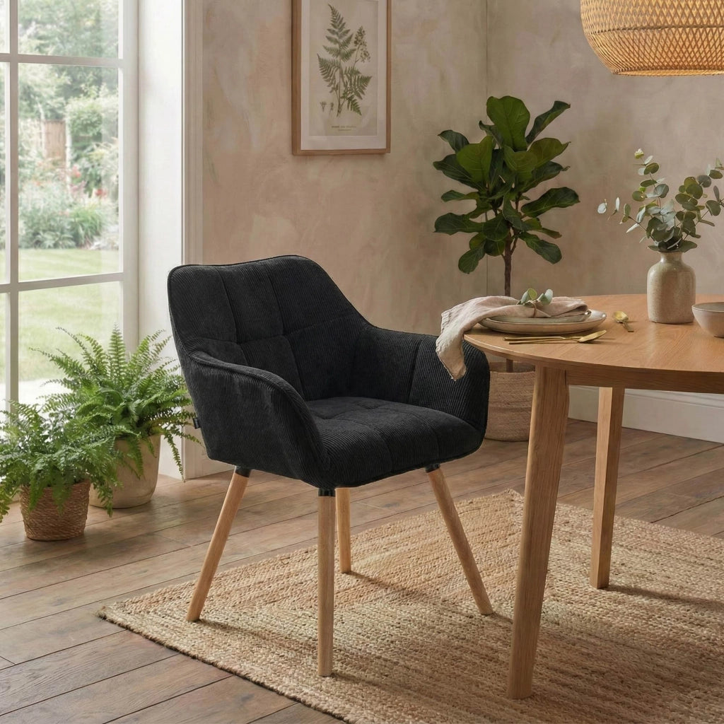 Sedia per sala da pranzo Vienna Cord naturale 5