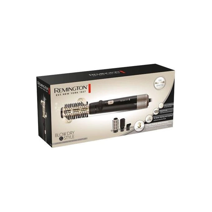 Remington AS7580 Spazzola ad aria calda Nero, Oro 1000 W