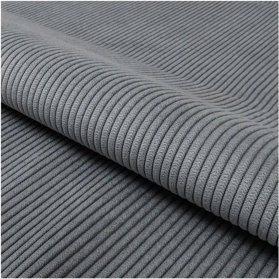 Tessuto Corduroy per Metro TORANOS (100 cm x 142 cm) – Peso 330 g/m² – Tessuto Corduroy fine per Metro per Bancali & Sedili – Tessuto per Arredamento – Tessuti per Arredamento, Tessuti Decorativi & Stoffe DIY (Grigio)