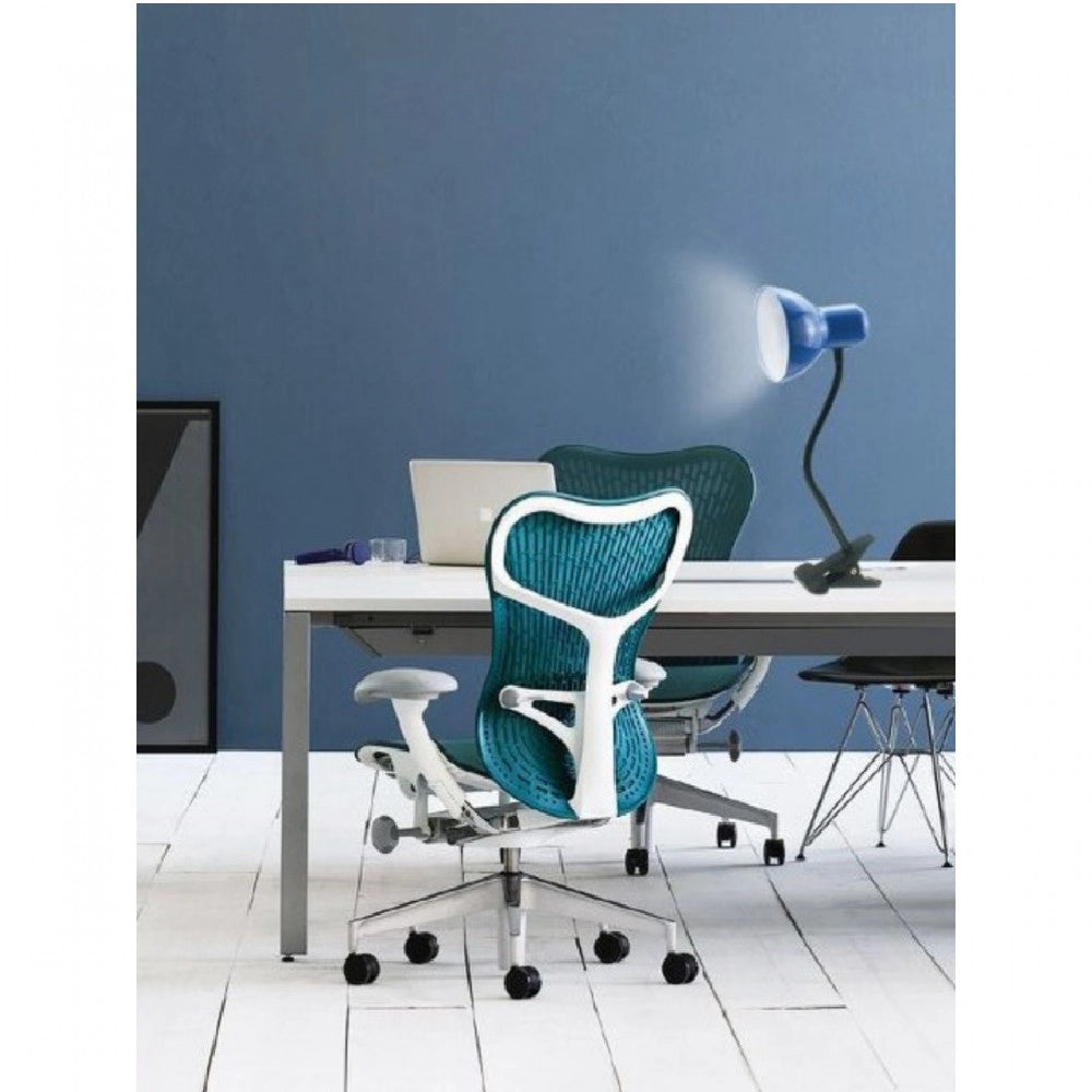 Trade Shop - Lampada Snodabile Da Scrivania Luce Tavolo Braccio Flessibile Orientabile Pinza -