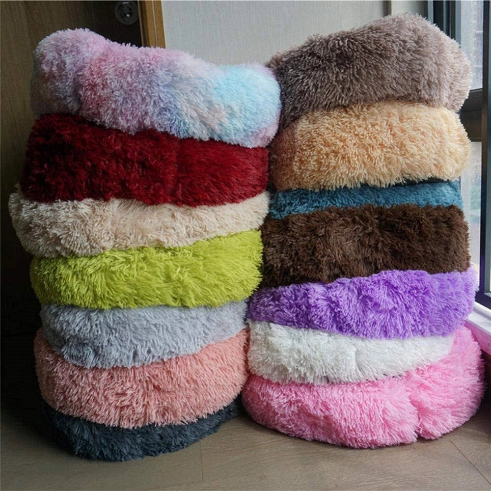 Trade Shop - Cuccia In Velluto Peluche Lavabile Super Morbida Per Cani Gatti Animali Da 80 Cm -