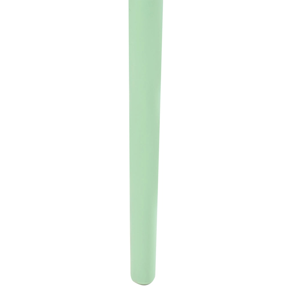 Set di 2 sedie da giardino impilabili in plastica verde e marrone stile retrò per tutte le stagioni