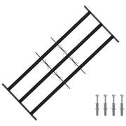 Griglia Finestra 116 x 45 cm Acciaio verniciato a polvere Nero