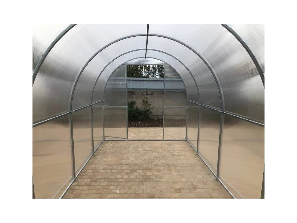 Serra da giardino MINI 2 x 8 m (16 m²), 6 mm con rivestimento in policarbonato