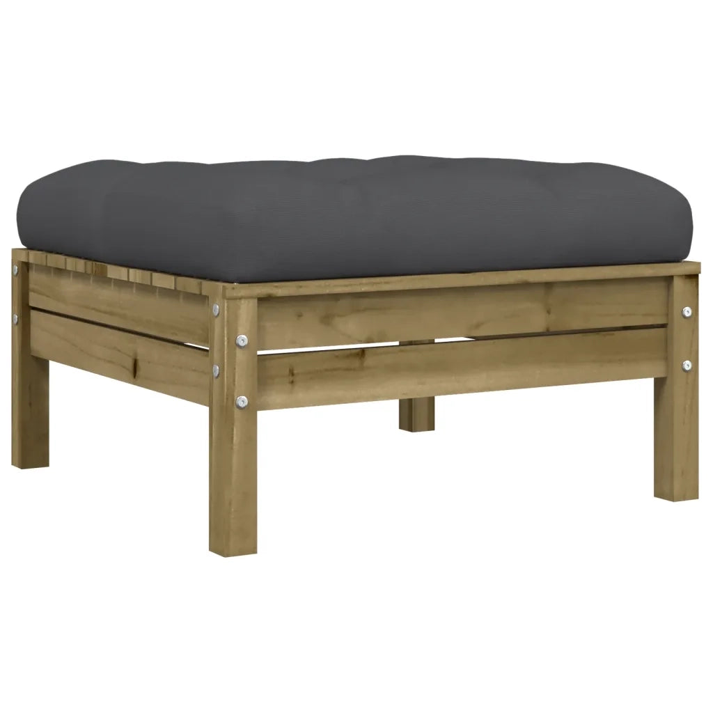 Set Divani da Giardino 8pz con Cuscini Legno Impregnato di Pino 3299580
