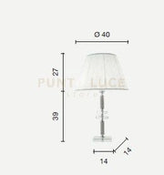 LUME GRANDE DIDO  1 LUCE OTTANIO E CROMO ATTACCO  E27 D.40CM