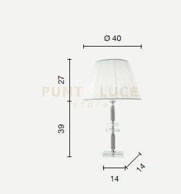 LUME GRANDE DIDO  1 LUCE OTTANIO E CROMO ATTACCO  E27 D.40CM
