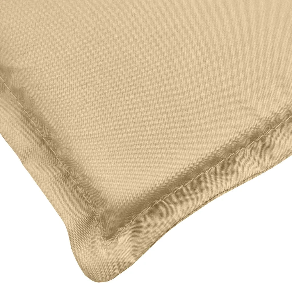 Cuscini Sedia Schiena Alta 4 Beige MÃ©lange 120x50x4 Tessuto