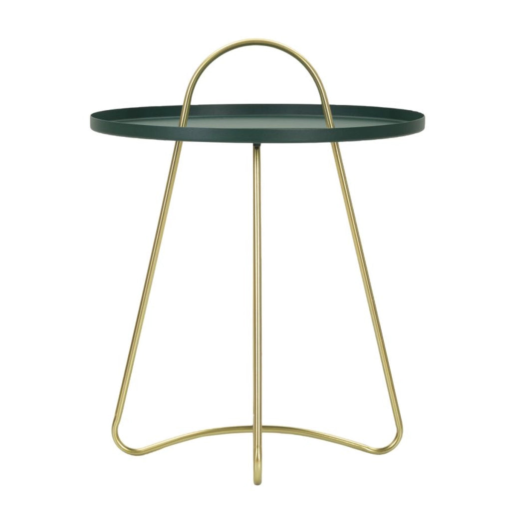 Tavolino VKH525, Verde, Metallo, 45x45x59 cm