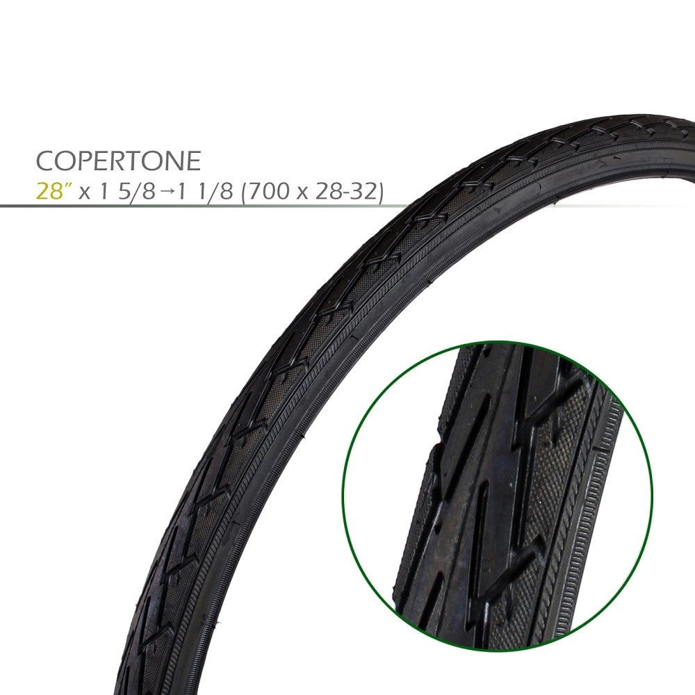 Trade Shop - Copertone Copertura Ruota Pneumatico Bici 28" X 1 5/8 - 1 1/8 700 X 28-32 2203 -