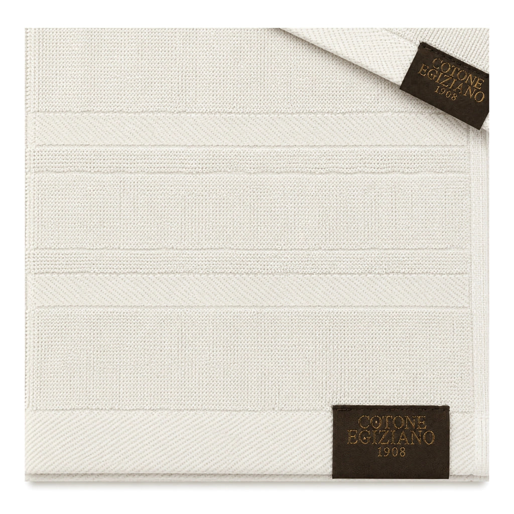 Saleneba, Telo Bagno set di 2 Asciugamano Viso 60x110 cm Asciugamano Ospite 40x60 cm, Bianco Crema