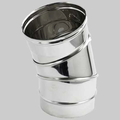 CURVA AISI 316 REGOLABILE DA 0 A 90  DM 100     MADE IN ITALY