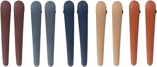 Premiata Alligator Clips per Capelli 10 pezzi, Krokodil Clips per Capelli in Diverse Colori per Donne con Capelli Spessi, Fini e Corti