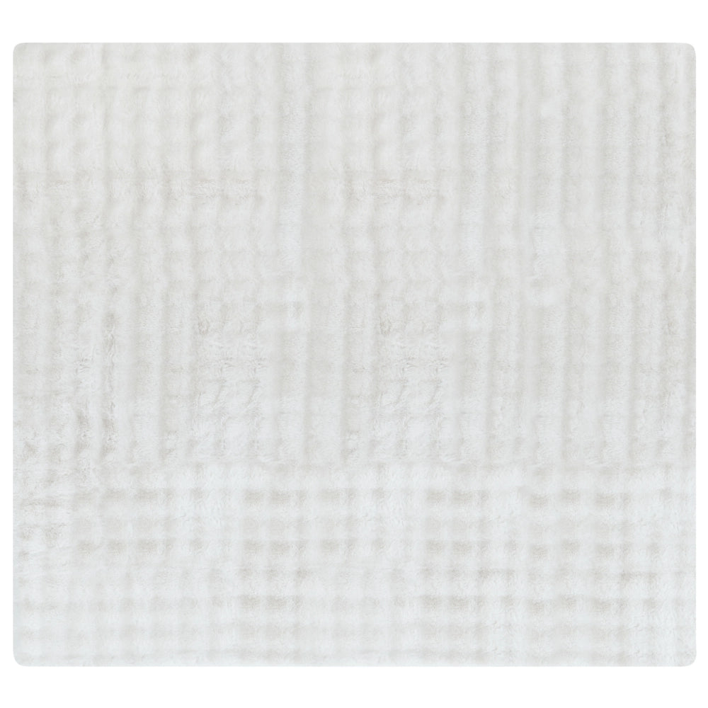 Coperta in finta pelliccia bianco 200 x 220 cm camera da letto