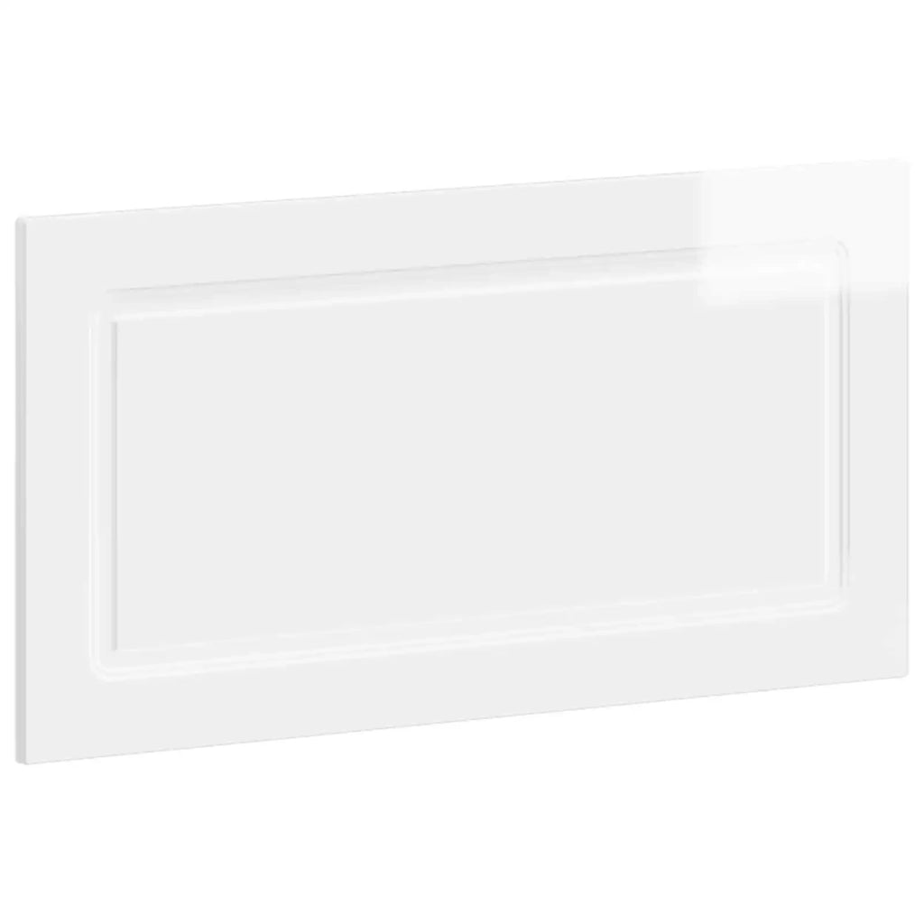 Testiera da Muro UTRECHT Bianco Lucido Legno ingegnerizzato 897859