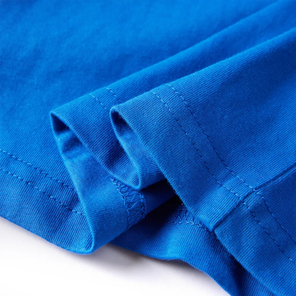 Maglietta da Bambino Maniche Lunghe Blu Cobalto 128 12817