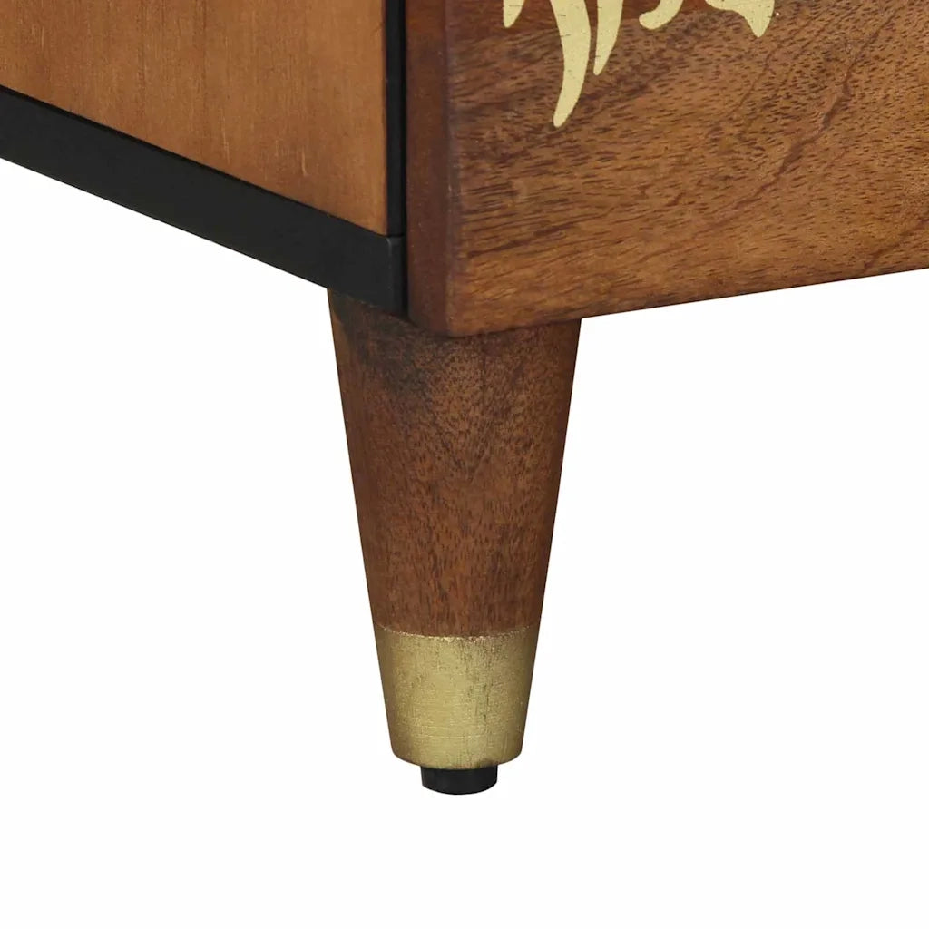 Armadio da Notte con cassetto Marrone miele 40 x 33 x 46 cm 4018734