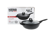 Padella Wok antiaderente in alluminio forgiato da 32 cm per induzione + presina