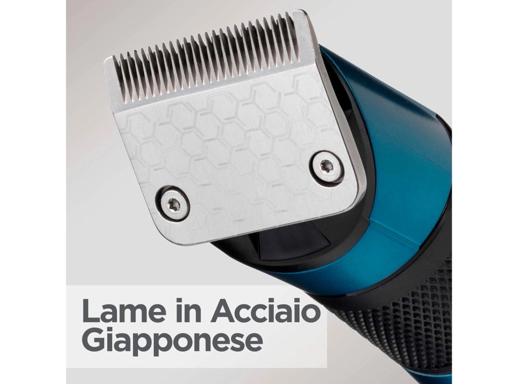 Tagliacapelli Professionale in Acciaio Giapponese con Batteria al Litio con Accessori Ricarica Rapida e Custodia Rigida Inclusa - BaByliss